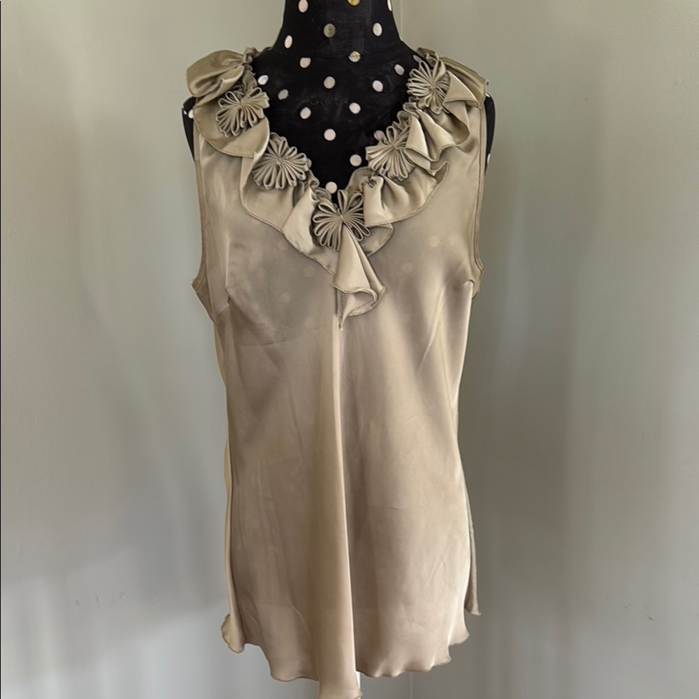 Elegant light green Sleeveless Top